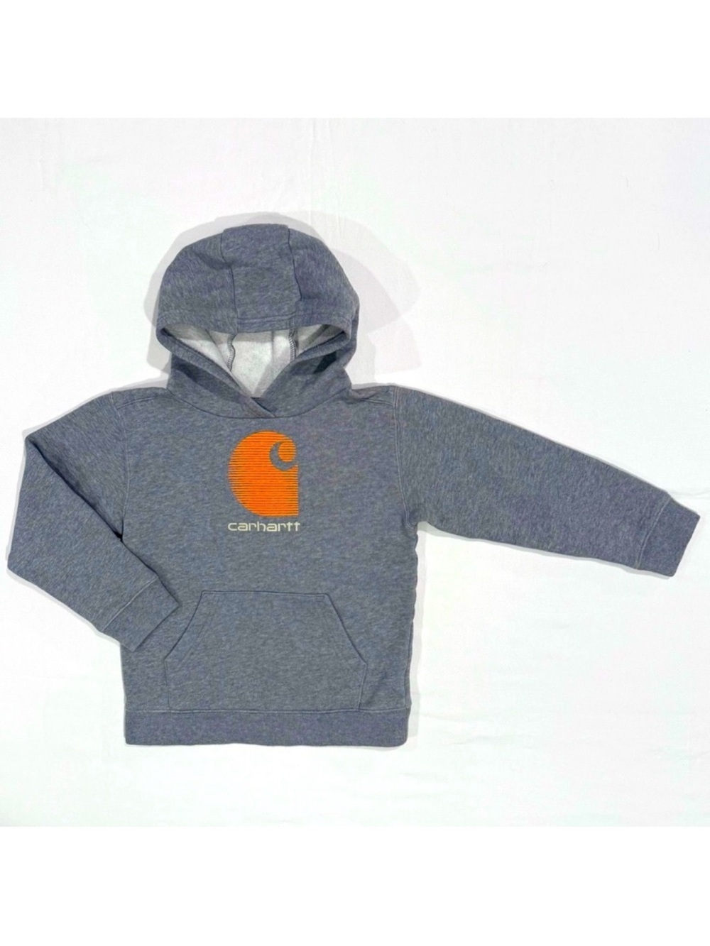 Carhartt Kids Gray Hoodie Boys 7 Long Sleeve Cotton Fleece Hooded Sweatshirt